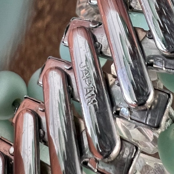 Vintage 1960’s Japan Glass Bead Expansion Bracelet B24 - Picture 4 of 4